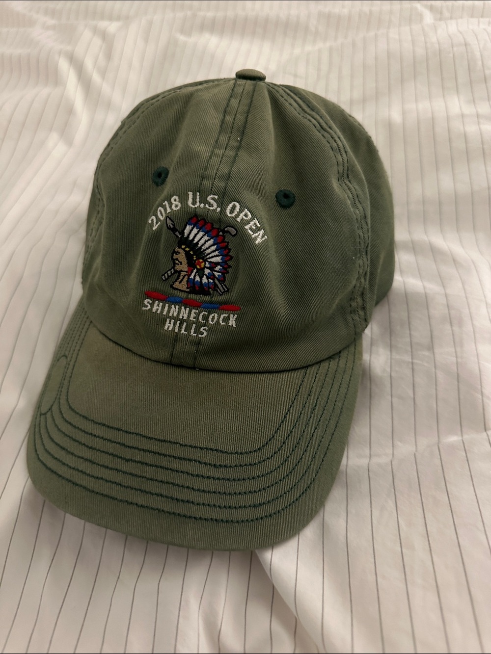 2018 U.S. Open Shinnecock Hills Olive Baseball Cap